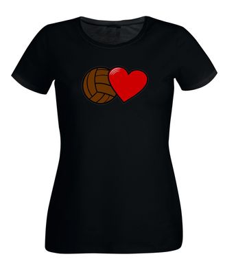Fussball UND HERZ Damen T-Shirt