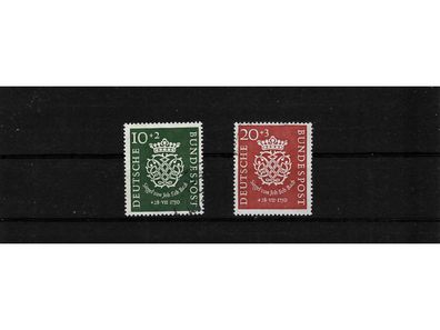 Bund, MiNr. 121-122 gestempelt, 200. Todestag Johann Sebastian Bach