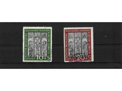 Bund, MiNr. 139-140 gestempelt, 700 Jahre Marienkirche Lübeck