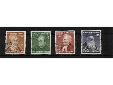 Bund, MiNr. 156-159 gestempelt, Helfer der Menschheit (III)