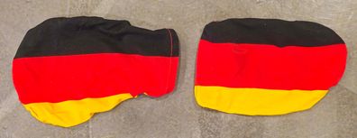 Fahne Flagge 2 Deutschland Auto Spiegel Abdeckungen