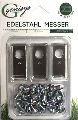 30 Ersatz Messer Klingen für Honda Miimo 310 520 3000 (0,5mm) - DIN geprüft