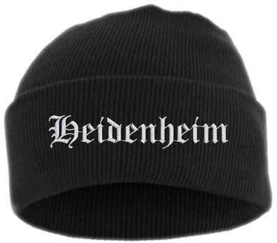 Heidenheim Umschlagmütze - Altdeutsch - Bestickt - Mütze mit breitem