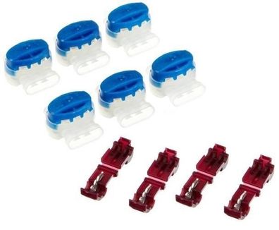 6 Kabel Verbinder + 4 Anschlussklemmen für Kärcher Mähroboter RLM 4 |Original 3M