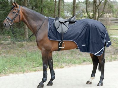 Busse Ausreitdecke Raintrainer Regendecke 100 g navy wasserdicht