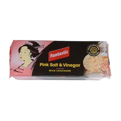 Fantastic Pink Salt & Vinegar Rice Crackers 100 g