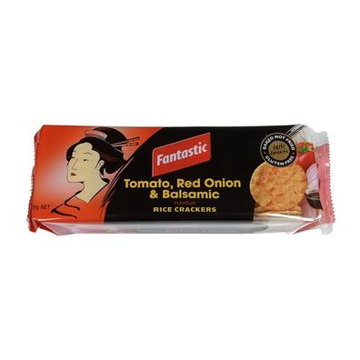 Fantastic Tomato, Red Onion & Balsamic Rice Crackers 100 g