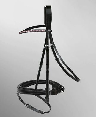 Passier Trensenzaum Scorpius Pearl Rosé Luxury Edition, schwarz