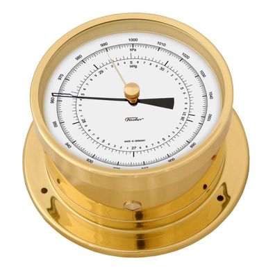 Fischer - 103PM - Präzisions-Aneroidbarometer - Messing poliert - 165 mm