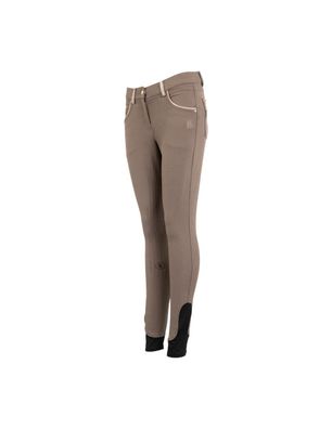 BR Damen Reithose Puk hellbraun Silikon Vollbesatz