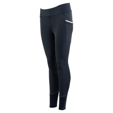 BR Damen Reithose Reitleggings Vollbesatz Silikon Blueberry
