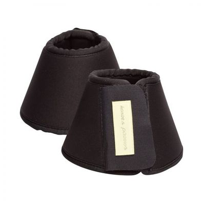 Horse and Passion Hufglocken H&P-pren Material mit Klettverschluss schwarz