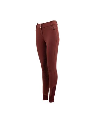 BR Damen Reithose RUNE port bordeaux hoher Bund Vollbesatz