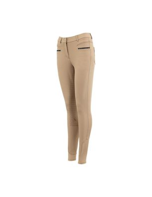 BR Damen Reithose RAVEN silver mink Silikonbesatz