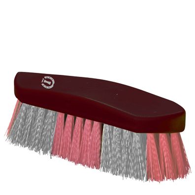Imperial Riding IRH-Dandy Bürste hart groß 2 Farbig Rose-bordeaux-silver