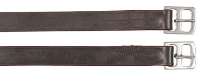 Covalliero Steigbügelriemen Leder dunkelbraun 145 x 27 mm