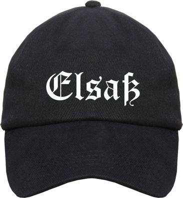 Elsaß Cappy - Altdeutsch bedruckt - Schirmmütze Cap - Größe: Einheitsgrö