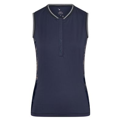 Imperial Riding Tech Top Royalty Sporttop ärmellos navy mit silber Glitzer