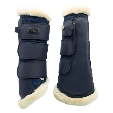 HV Polo Dressur Gamaschen Nina mit Fellrand Navy mit Glitzer 2022