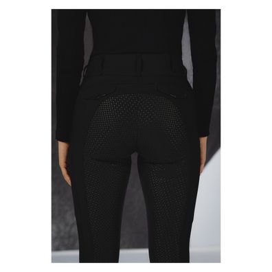 PIKEUR LAURE GRIP Damen Reithose Vollbesatz Winter black Sportswear 2022