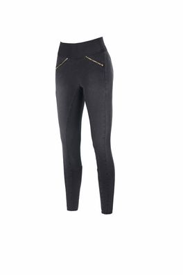 PIKEUR ROSA JE GR Damen Reithose / Vollbesatz GRIP denim black Athleisure 2022