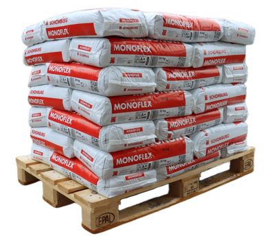 48 x Schomburg Monoflex S1 20 kg Flexkleber Feinsteinzeug Fliesen Platten Kleben