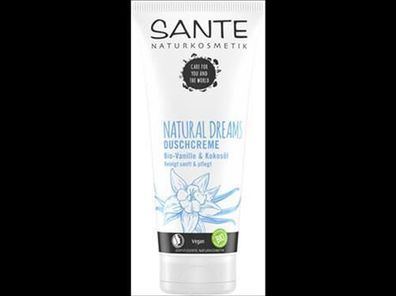 Sante Natural Dreams Duschcreme Bio-Vanille & Bio-Kokosöl 200ml