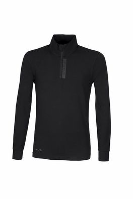 PIKEUR ZIP SHIRT SPORTS Herren langarm black Sportswear HW 23