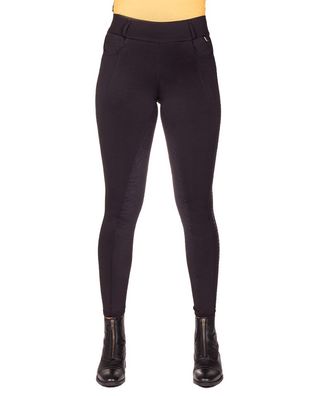 QHP Damen Reithose Reitlegging Fardau black Full Grip FS/23