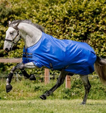 Horseware Amigo Hero Ripstop 50g Turnout Decke wasserdicht Blue/Navy&Grey