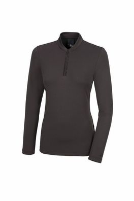 PIKEUR ZIP SHIRT Damen langarm Funktionsshirt licorice braun Selection HW 23