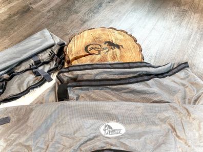 Harry´s Horse Fliegendecke reflektierend mit seperatem Halsteil dark grey