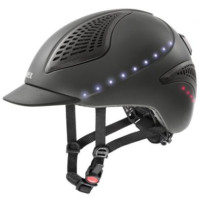 uvex exxential II LED Reithelm grau - anthracite mat