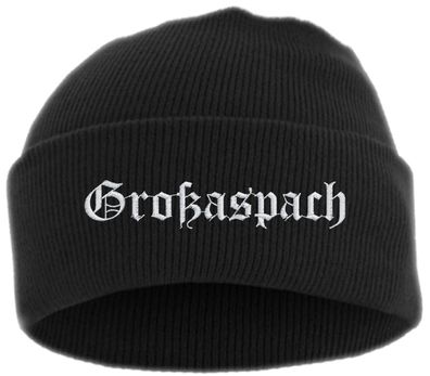 Großaspach Umschlagmütze - Altdeutsch - Bestickt - Mütze mit breitem