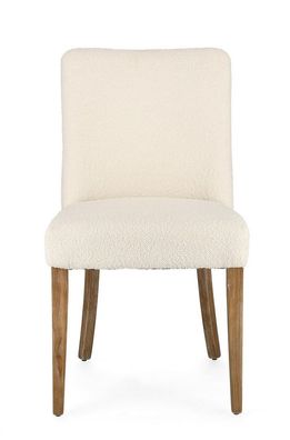 2er Set Stühle Beatriz 48 x 57 x 88 cm Eichenholz Beige Wohnzimmer Esszimmer Neu