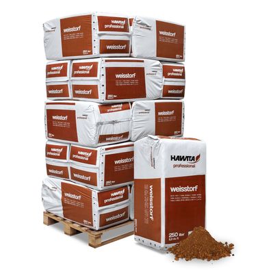 Hawita Weißtorf 250l x 15 Ballen 3750l Palette