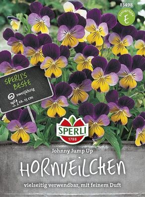 Sperli Hornveilchen Johnny Jump Up, Dauerblüher für Herbst und Frühjahr mit