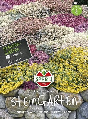 Sperli Steingarten Gartentraum, enthält mehrjährige Polsterstauden für sonnig