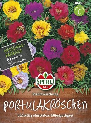 Sperli Portulakröschen Prachtmischung, niedrig wachsende Sommerblume