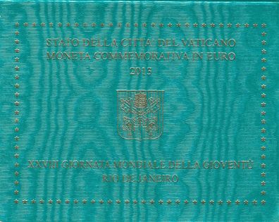 Vatikan 2 Euro 2013 Weltjugendtag in Rio im Folder*