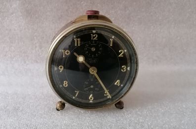 Alter Wecker Kienzle Duo 50er Jahre Vintage Uhr Reisewecker Tischuhr Tischwecker