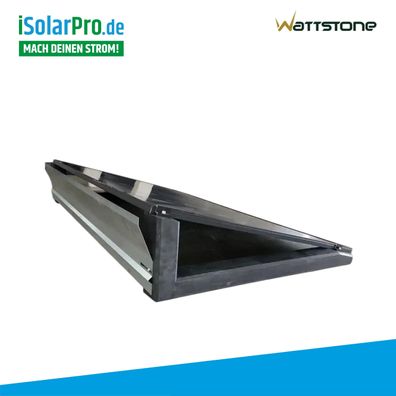 Windleitblech für Wattstone 10° Bauteil ist speziell auf die PV-Aufständerung