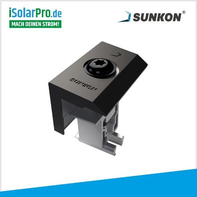 SUNKON Endklemmen schwarz 30-40mm Solarmodule Solaranlage Montage