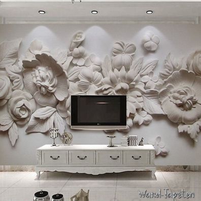 Vlies Fototapete Wandtapete Wandbilder Stil Gips Carving 3D Dreidimensional 3163