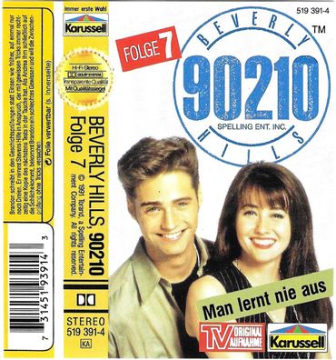 MC: Beverly Hills 90210 - Folge 7 - Man lernt nie aus (1991) Karussell - 519 391-4