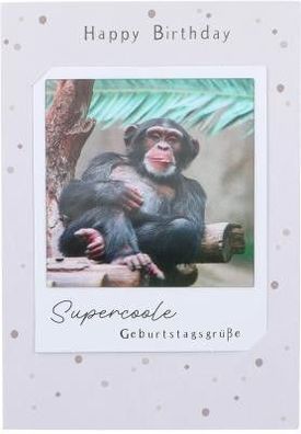 3D Polaroid Klappkarte - Happy Birthday - Supercoole Geburtstagsgrüße