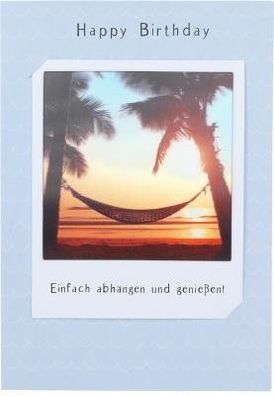 3D Polaroid Klappkarte - Happy Birthday Einfach abhängen und genießen!