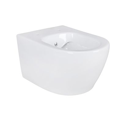 Belvit Spülrandloses Wand Hänge WC mit Taharet/Bidet/Dusch-WC Funktion Weiß
