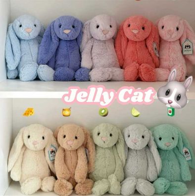 Jelly Cat Bashful Bunny Weiches Pluschtier Pure Blossom Kattun Klein Grob