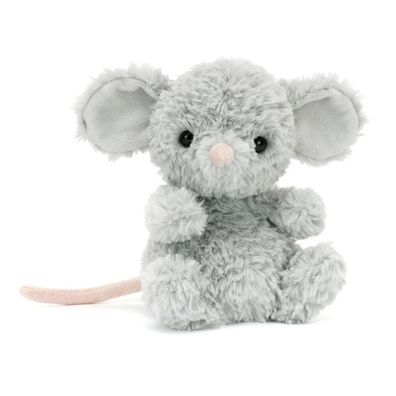 Jelly Cat Yummy Mouse Leckere Maus Weiche Pluschtiere Grau Pluschtier 15cm